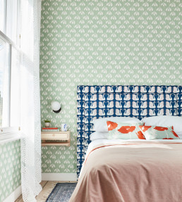 Snowdrop Wallpaper - Sage Sage