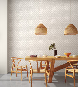 Snowdrop Wallpaper - Pewter Pewter