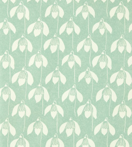 Snowdrop Wallpaper - Sage Sage