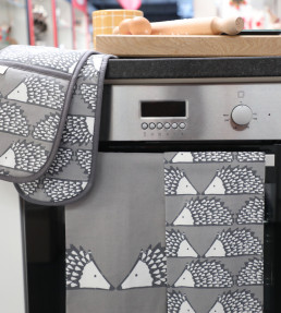 Spike Double Oven Glove, Grey Grey