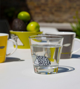 Spike Glass Tumbler, Grey Grey