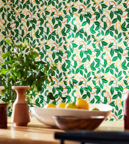 St Clements Wallpaper - Lemon / Tangerine Lemon / Tangerine