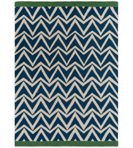Dhurrie Outdoor Rug - Blue Blue