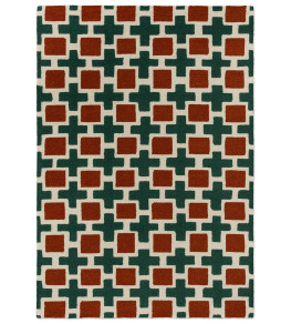 Hatch Rug - Rust Rust
