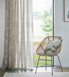 Kukkia Sheer Fabric - Pebble Pebble