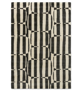 Lohko Stripe Rug - Charcoal Charcoal