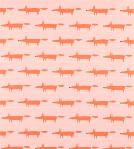 Midi Fox Fabric - Milkshake / Rose Milkshake / Rose