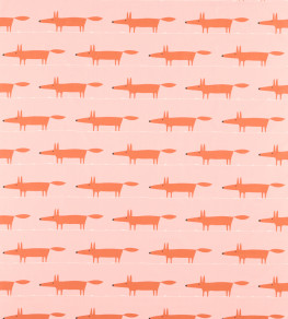 Midi Fox Fabric - Milkshake / Rose Milkshake / Rose