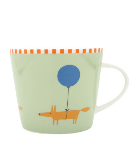 Mr Fox Balloon Mug, Green Green