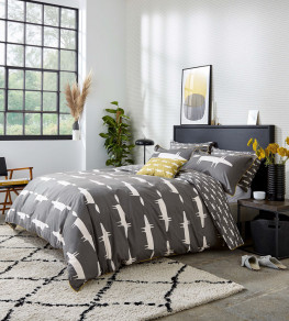Mr Fox Bedding Set, Charcoal Charcoal