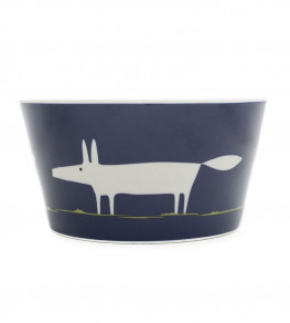 Mr Fox Cereal Bowl, Indigo Indigo