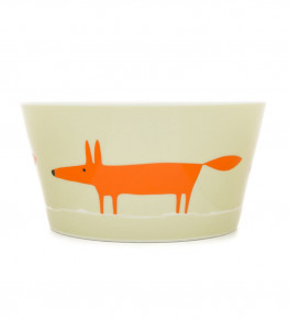 Mr Fox Cereal Bowl, Neutral / Orange Neutral / Orange