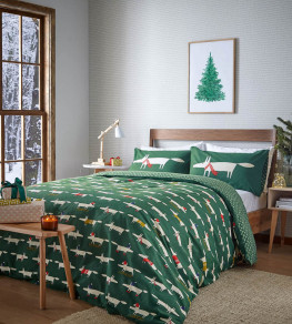 Mr Fox Christmas Bedding, Mistletoe Mistletoe