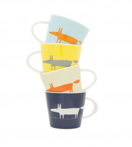 Mr Fox Espresso Cup Set of 4, Multi Multi