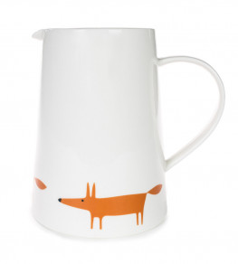 Mr Fox Large Jug, Ceramic / Orange Ceramic / Orange