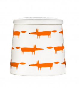 Mr Fox Large Storage Jar, Ceramic / Orange Ceramic / Orange