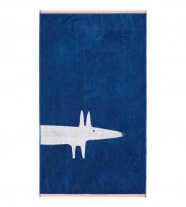 Mr Fox Bold Towel, Denim Denim