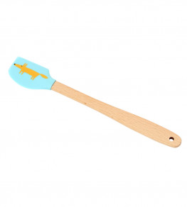 Mr Fox Mini Silicone Spatula, Blue Blue