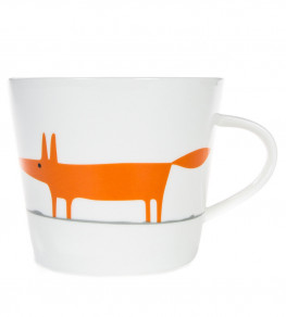 Mr Fox Mug, Ceramic / Orange Ceramic / Orange
