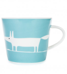 Mr Fox Mug, Teal Teal
