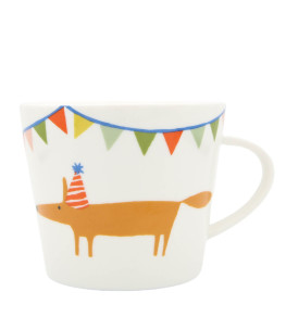 Mr Fox Party Hat Mug, Ceramic Ceramic