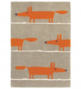 Mr Fox Rug - Cinnamon Cinnamon