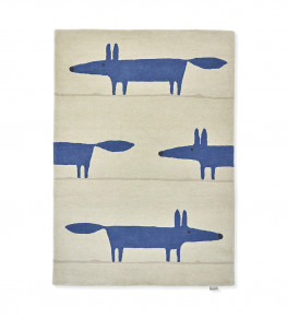 Mr Fox Rug - Pebble Denim Pebble Denim