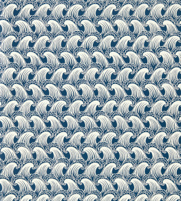 Ride The Wave Wallpaper - Denim Denim