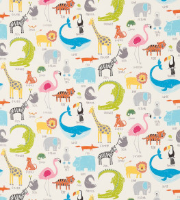 Animal Magic Fabric - Tutti Frutti / Chalk Tutti Frutti / Chalk