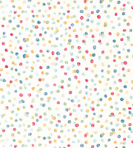 Lots Of Dots Wallpaper - Pistachio / Pimento / Denim Pistachio / Pimento / Denim