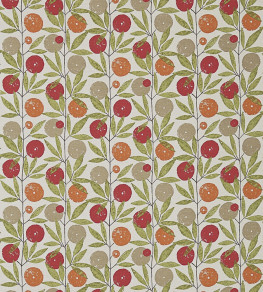 Blomma Fabric - Tangerine / Chilli / Citrus Tangerine / Chilli / Citrus