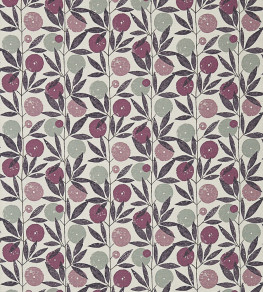 Blomma Fabric - Heather / Damson / Stone Heather / Damson / Stone