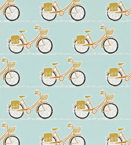 Cykel Wallpaper - Tangerine / Sulphur / Coal Tangerine / Sulphur / Coal