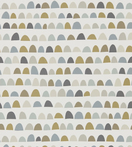 Priya Wallpaper - Charcoal / Fossil / Linen Charcoal / Fossil / Linen