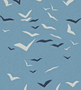 Flight Wallpaper - Denim / Indigo / Chalk Denim / Indigo / Chalk