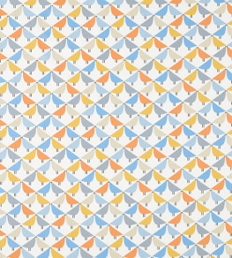 Lintu Fabric - Satsuma / Sky / Pebble Satsuma / Sky / Pebble