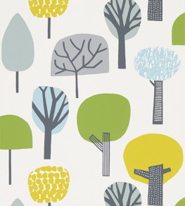 Liora Wallpaper - Citrus / Gecko / Glacier Citrus / Gecko / Glacier