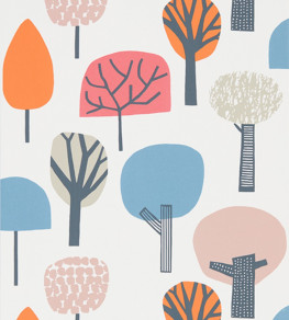 Liora Wallpaper - Watermelon / Tangerine / Lake Watermelon / Tangerine / Lake