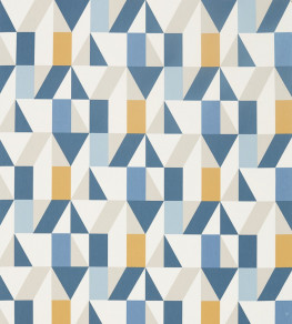 Nuevo Fabric - Indigo / Slate / Satsuma Indigo / Slate / Satsuma