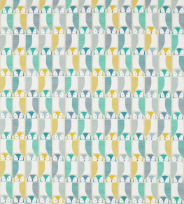 Barnie Owl Fabric - Jade / Sunshine / Forest Jade / Sunshine / Forest