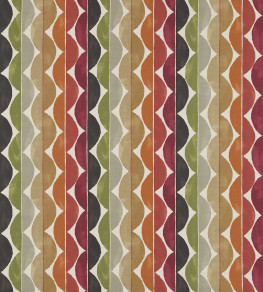 Yoki Fabric - Terracotta / Moss / Amber Terracotta / Moss / Amber