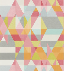 Axis Wallpaper - Lime / Peony / Sunset Lime / Peony / Sunset