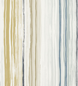 Zing Wallpaper - Denim / Ochre / Slate Denim / Ochre / Slate