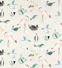 Menagerie Fabric - Blush / Mint Blush / Mint