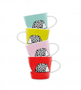 Spike Espresso Cup Set of 4, Multi Multi