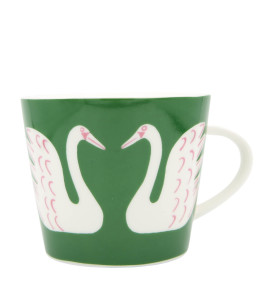 Swim Swam Swan Mug, Mint Leaf Mint Leaf