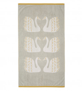 Swim Swam Swan Towel, Pebble Pebble