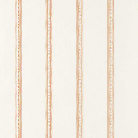 Harvest Stripe Wallpaper - Tangerine Tangerine