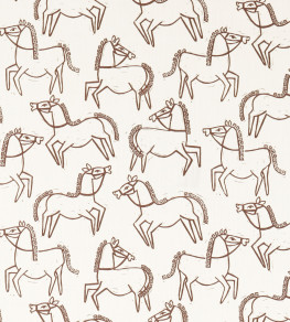 Canter Print Fabric - Chestnut Chestnut