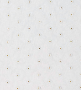 Daisy Dots Fabric - Honey Honey Daisy Dots Fabric - Honey Honey
